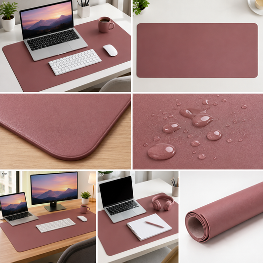 Premium Waterproof Desk Mat – Large Non-Slip Leather Desk Protector