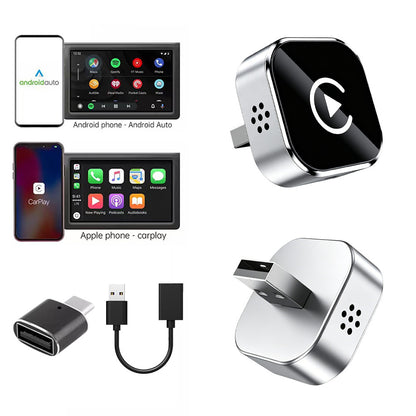 Adapter 2 in 1 car wired to wireless